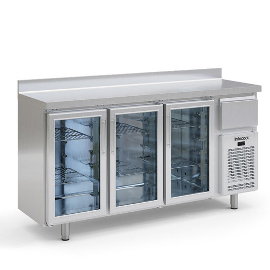 IF603PCR - FRENTE MOSTRADOR REFRIGERADO 3 PUERTAS DE CRISTAL