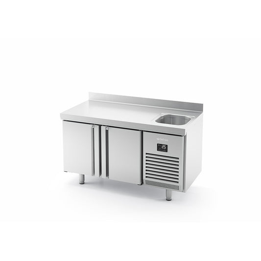 BMPPF 1500 II - MESA REFRIGERADA CON FREGADERO 2 PUERTAS